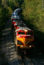 Northbound KCS Empty Grain Train